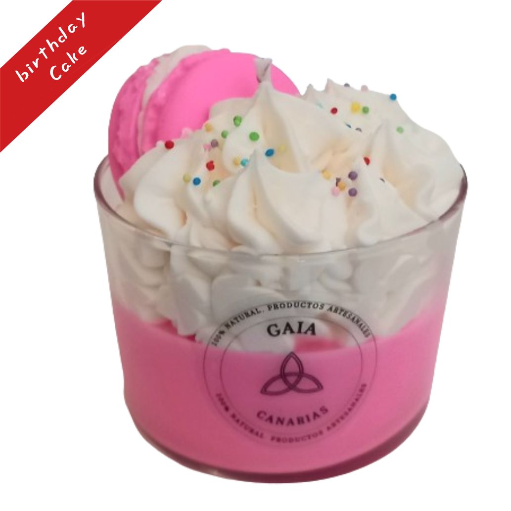 Birthday Cake etiqueta roja